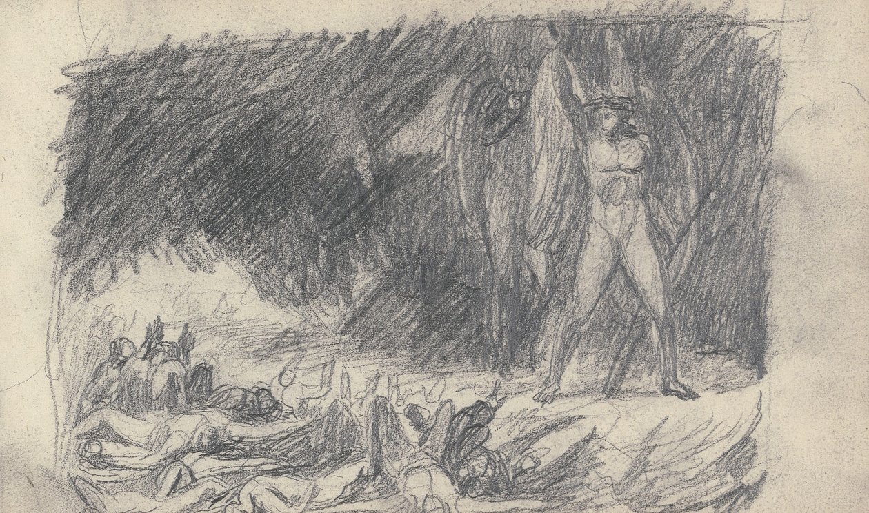 Disegno dal quaderno di schizzi da George Romney