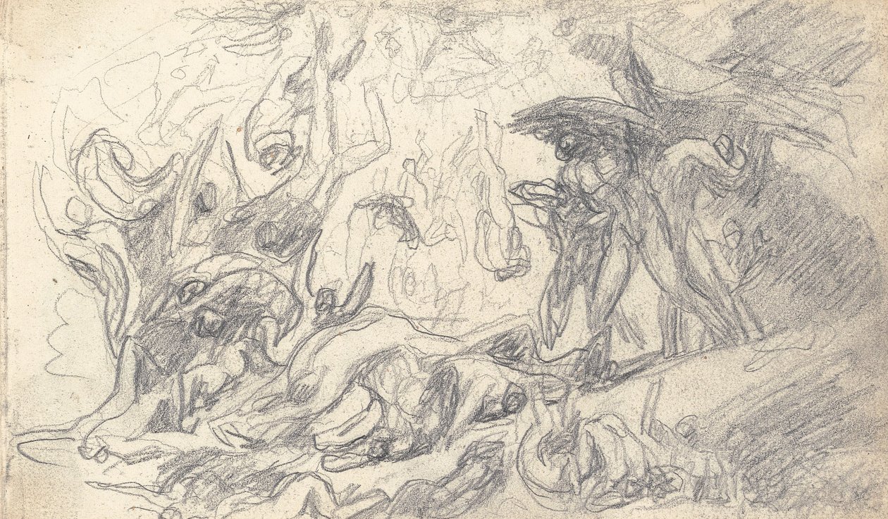 Disegno dal quaderno di schizzi da George Romney