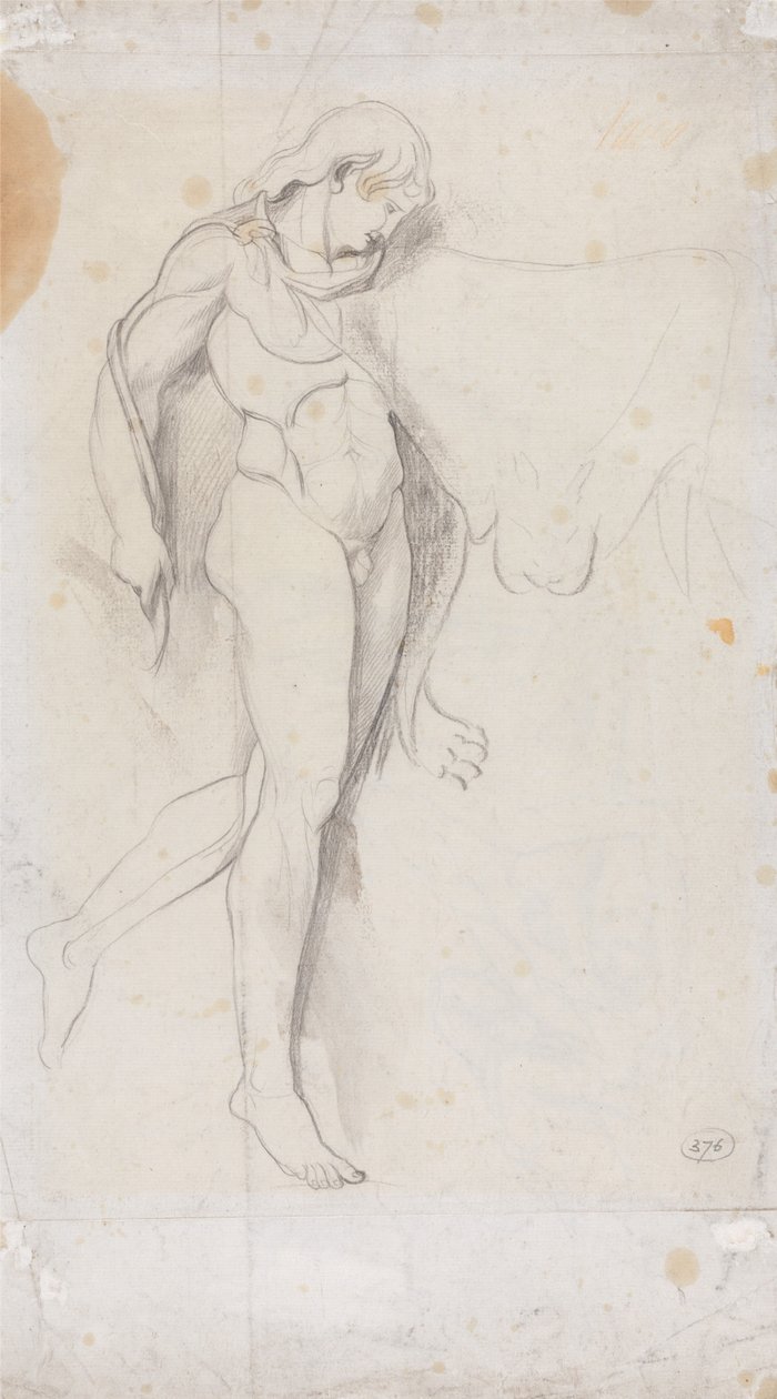 Nudo classico in piedi da George Romney