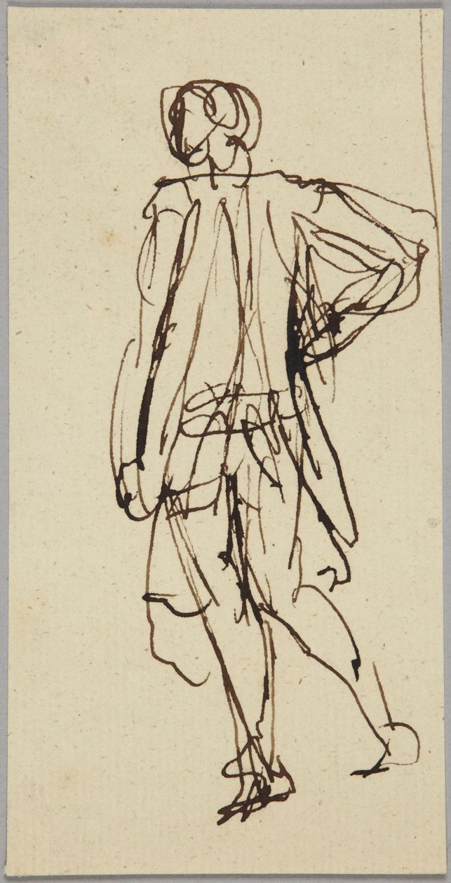 Figura maschile in piedi da George Romney