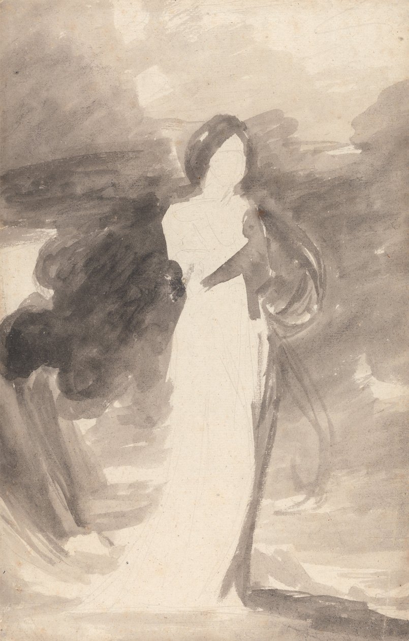 Studio di una signora in piedi da George Romney