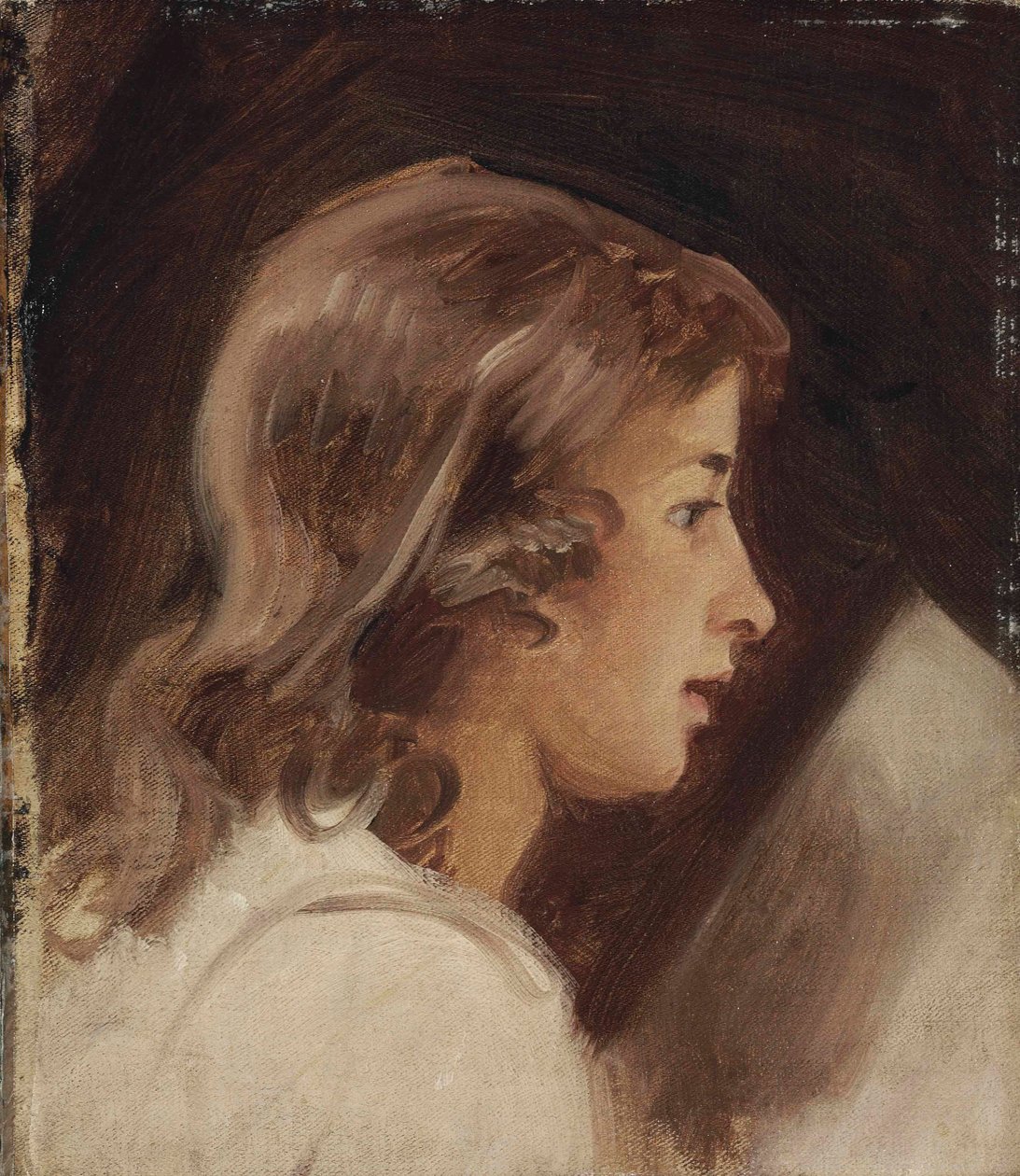Studio di un ragazzo che legge, di profilo da George Romney