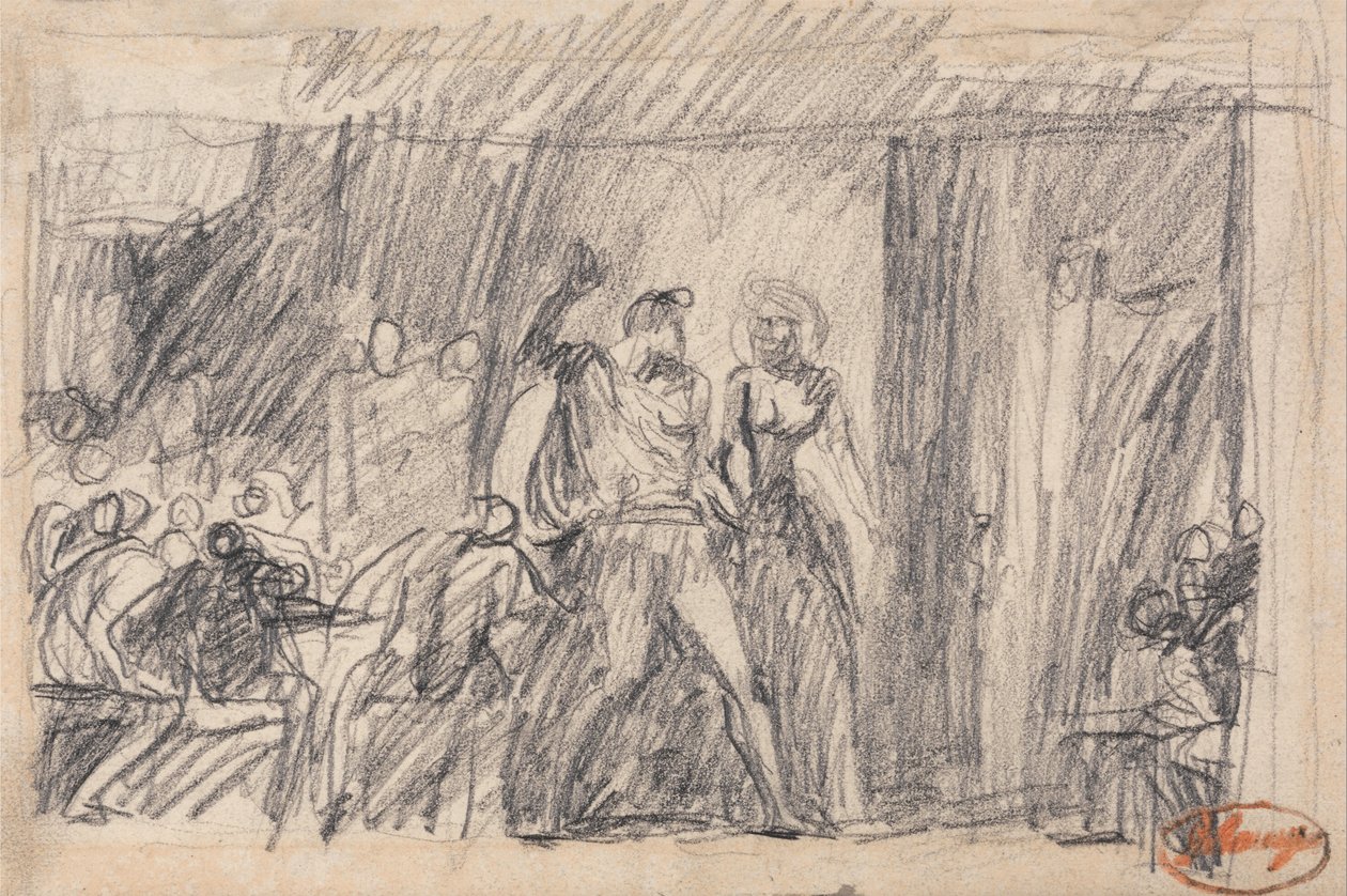 La scena del banchetto: "Macbeth" da George Romney