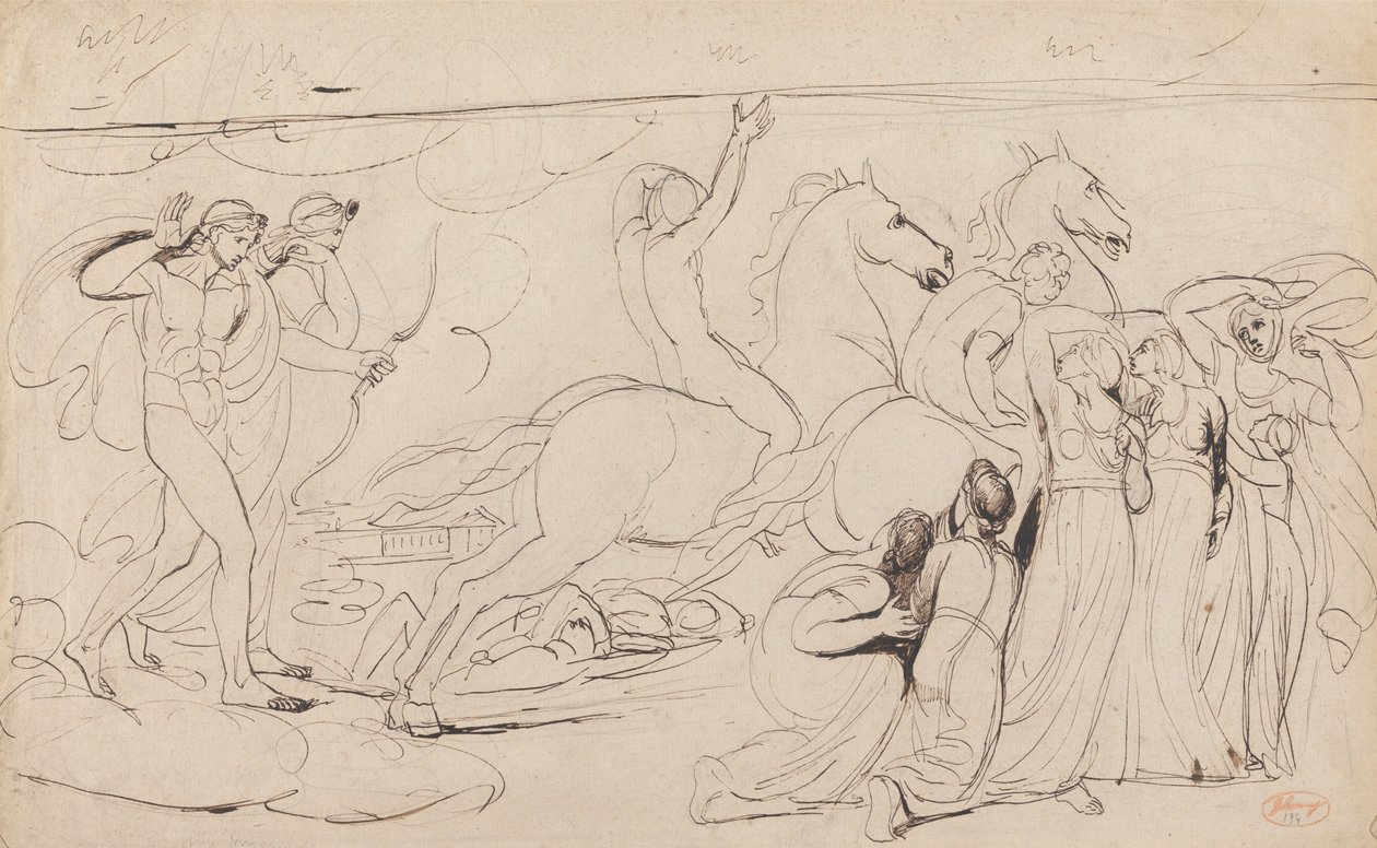 La distruzione dei figli di Niobe da George Romney