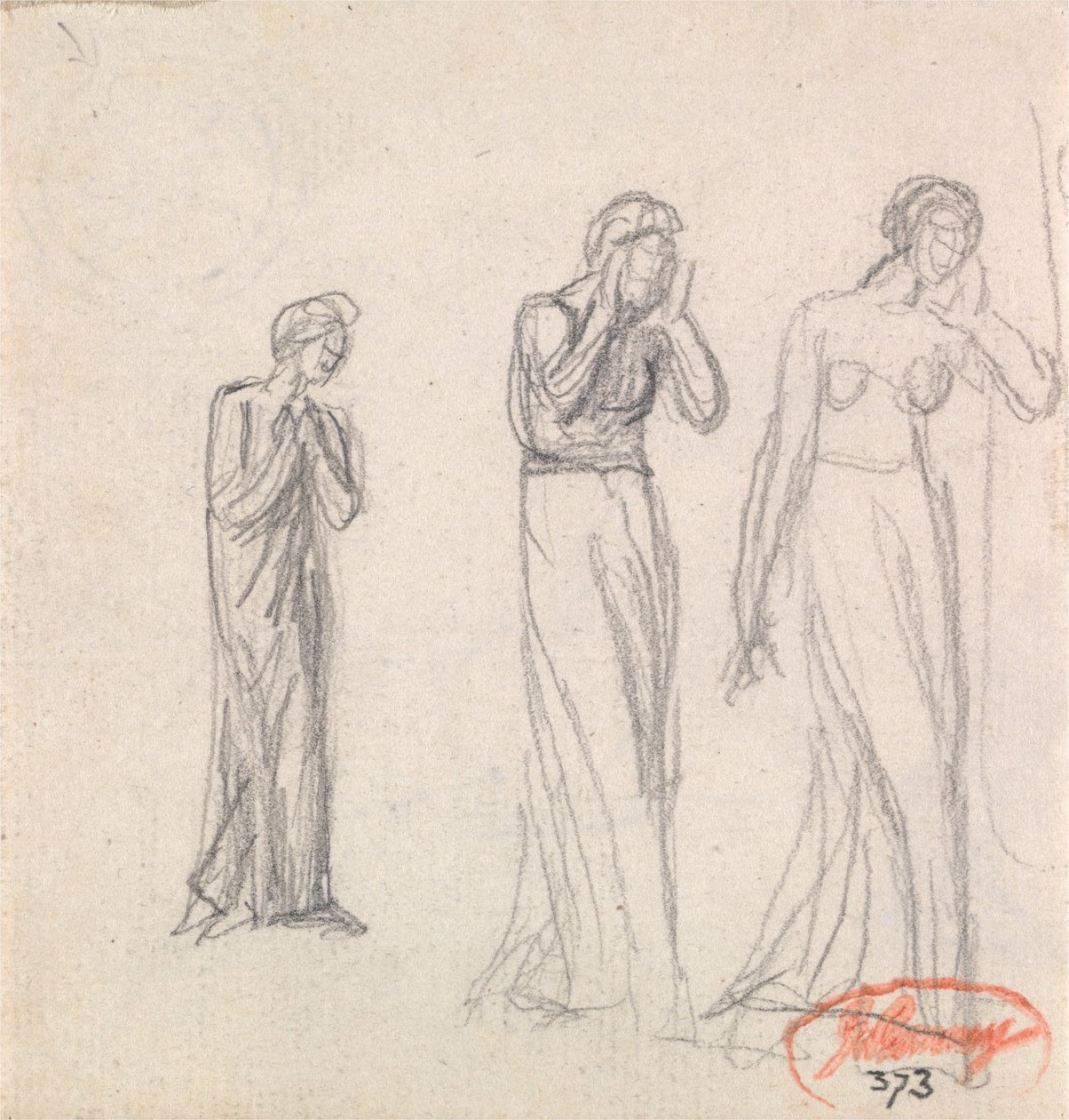 Tre donne che piangono da George Romney