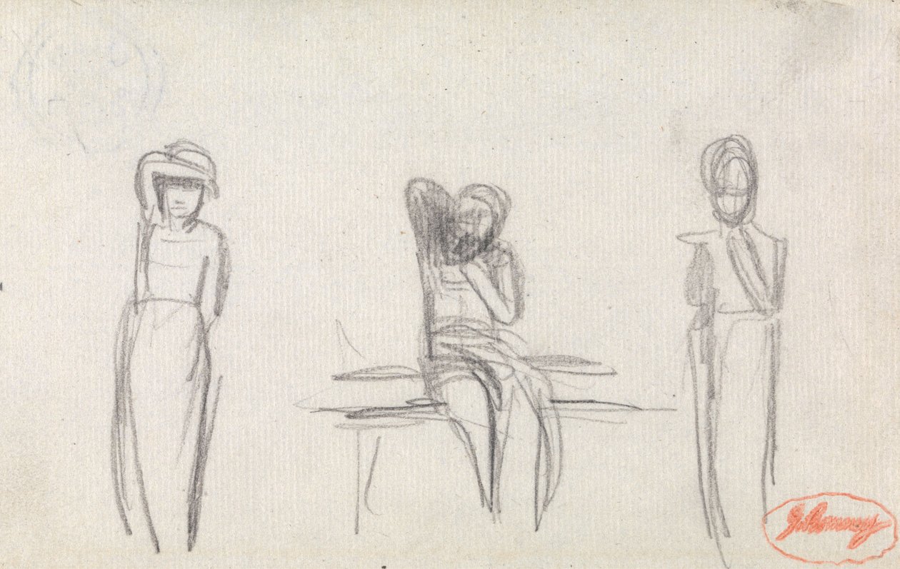 Tre studi di una ragazzina da George Romney