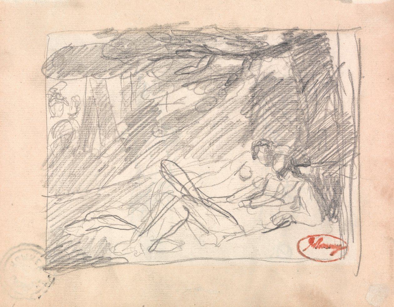 Due amanti in un paesaggio da George Romney