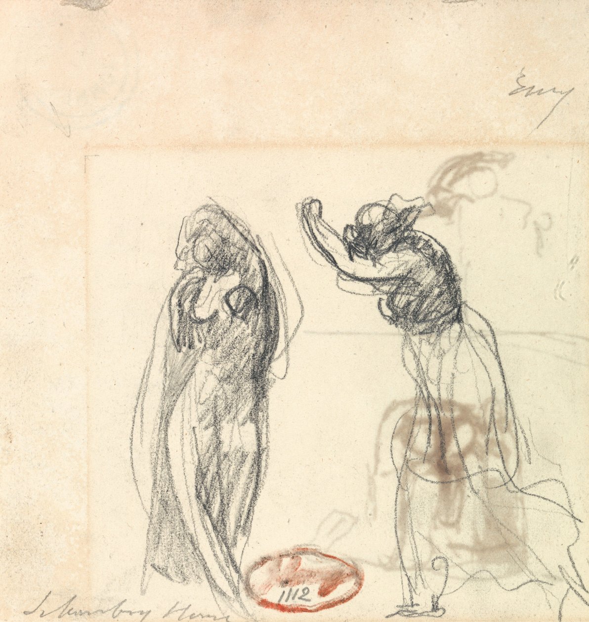 Due schizzi di una figura femminile da George Romney