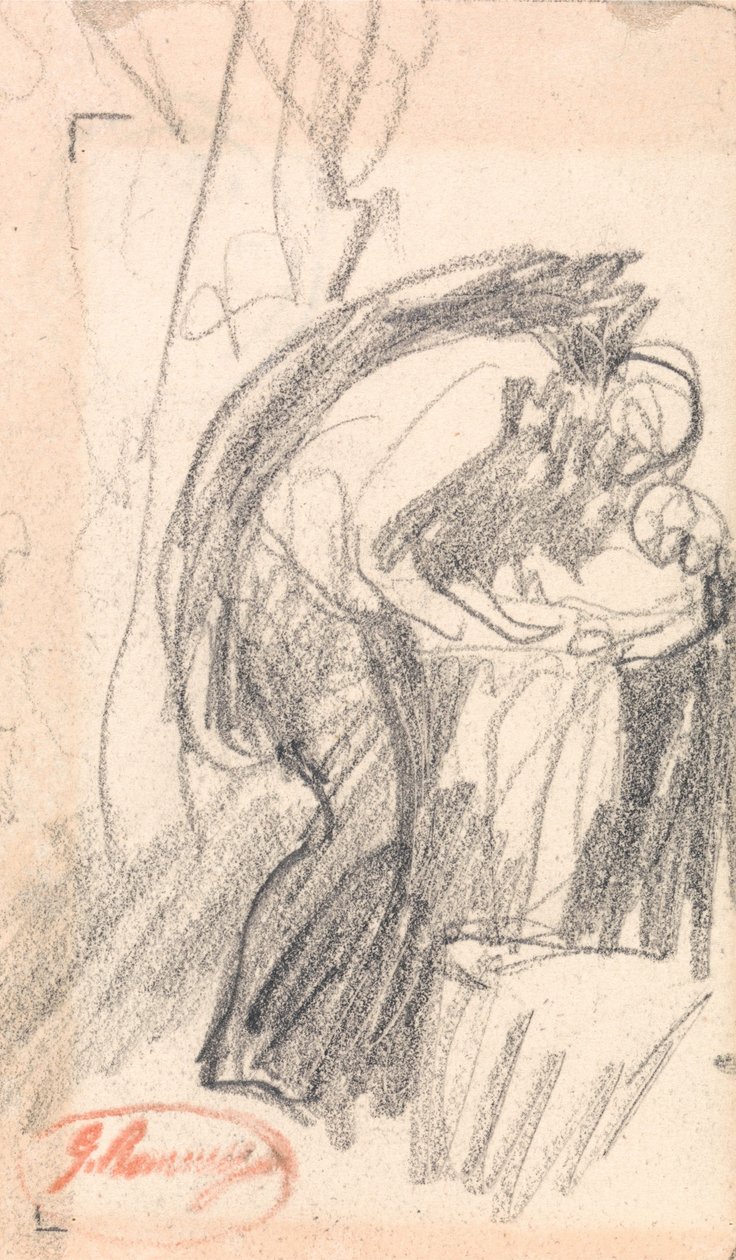 Soggetto non identificato: un uomo con un bambino da George Romney