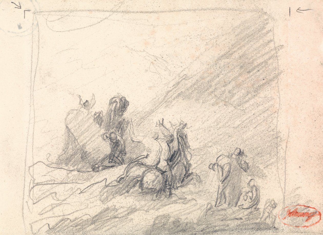Wolgemuth salva i naufraghi al largo del Capo di Buona Speranza da George Romney