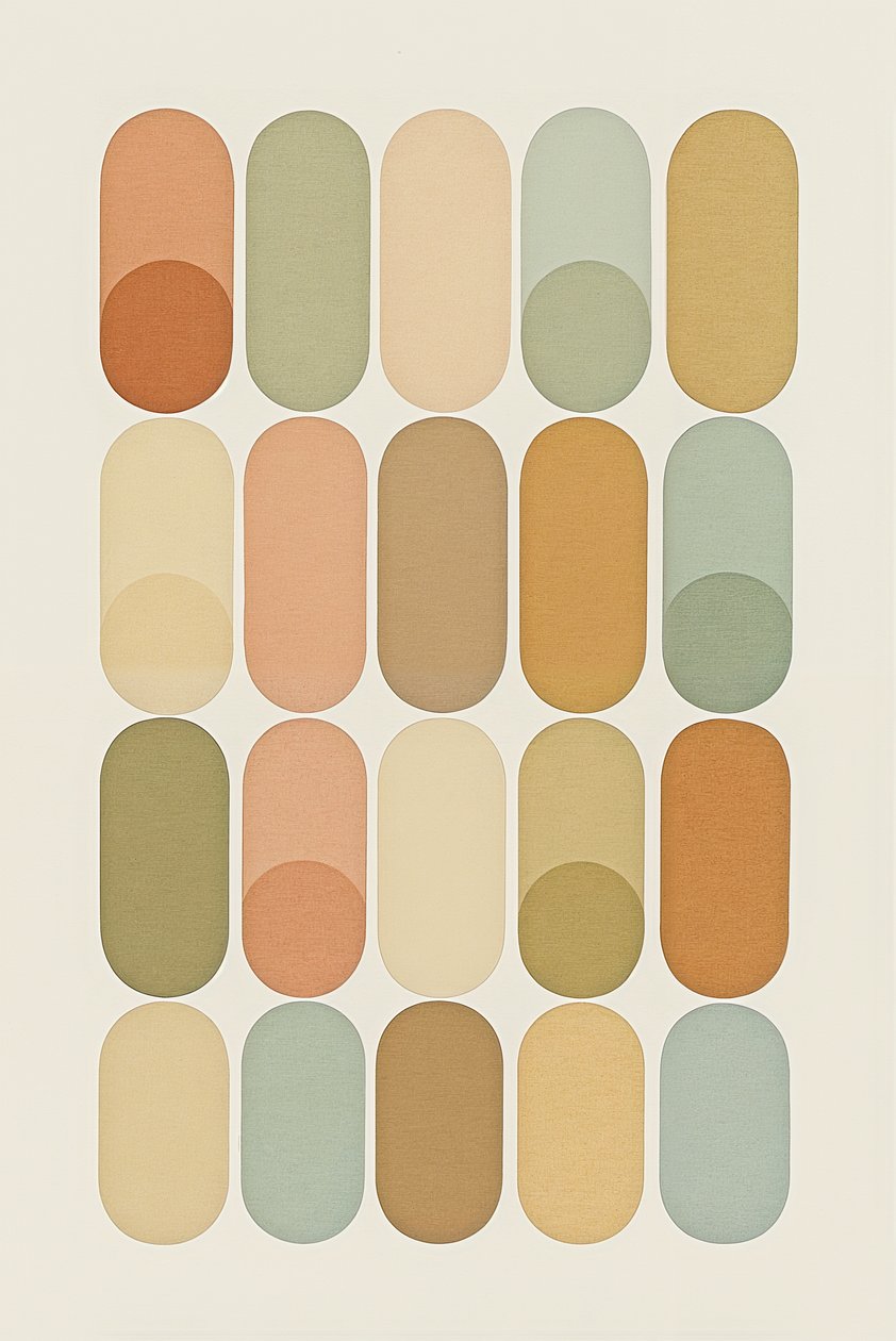 Griglia emozionale, 2025 (acrilico su tela) da George Rosaly