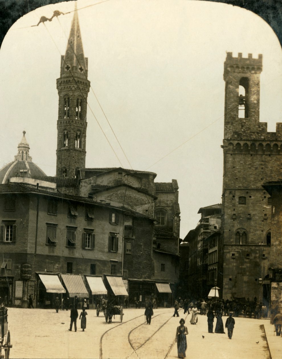 Piazza San Firenze, Firenze, Italia, c1909 da George Rose
