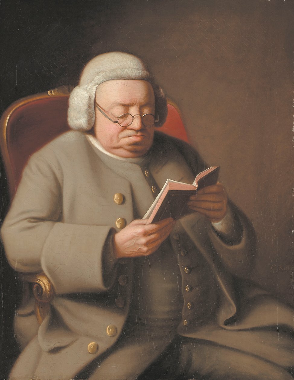 Ritratto di Isaac Brodeau che legge un libro, XVIII secolo da George Roth
