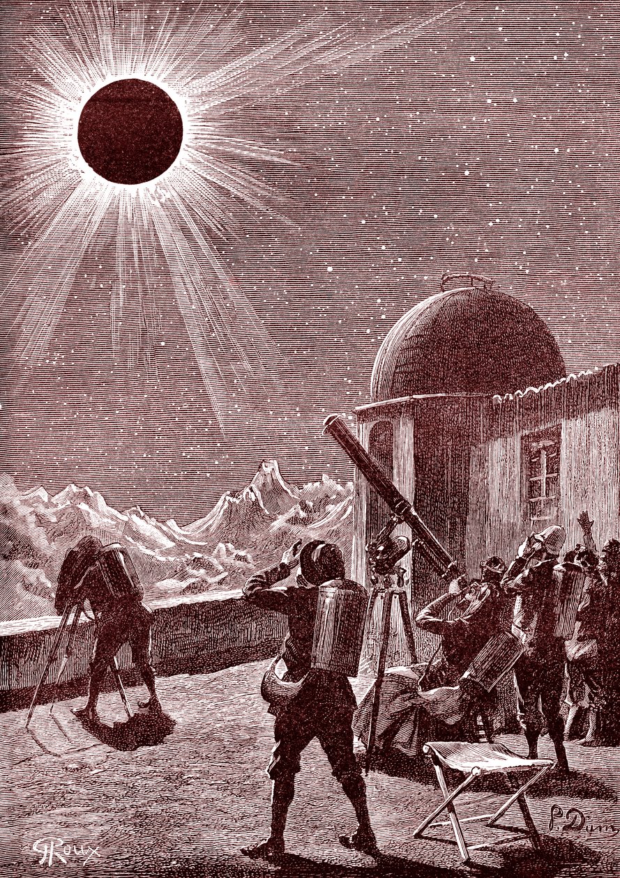 Esploratori nel deserto africano guardano l