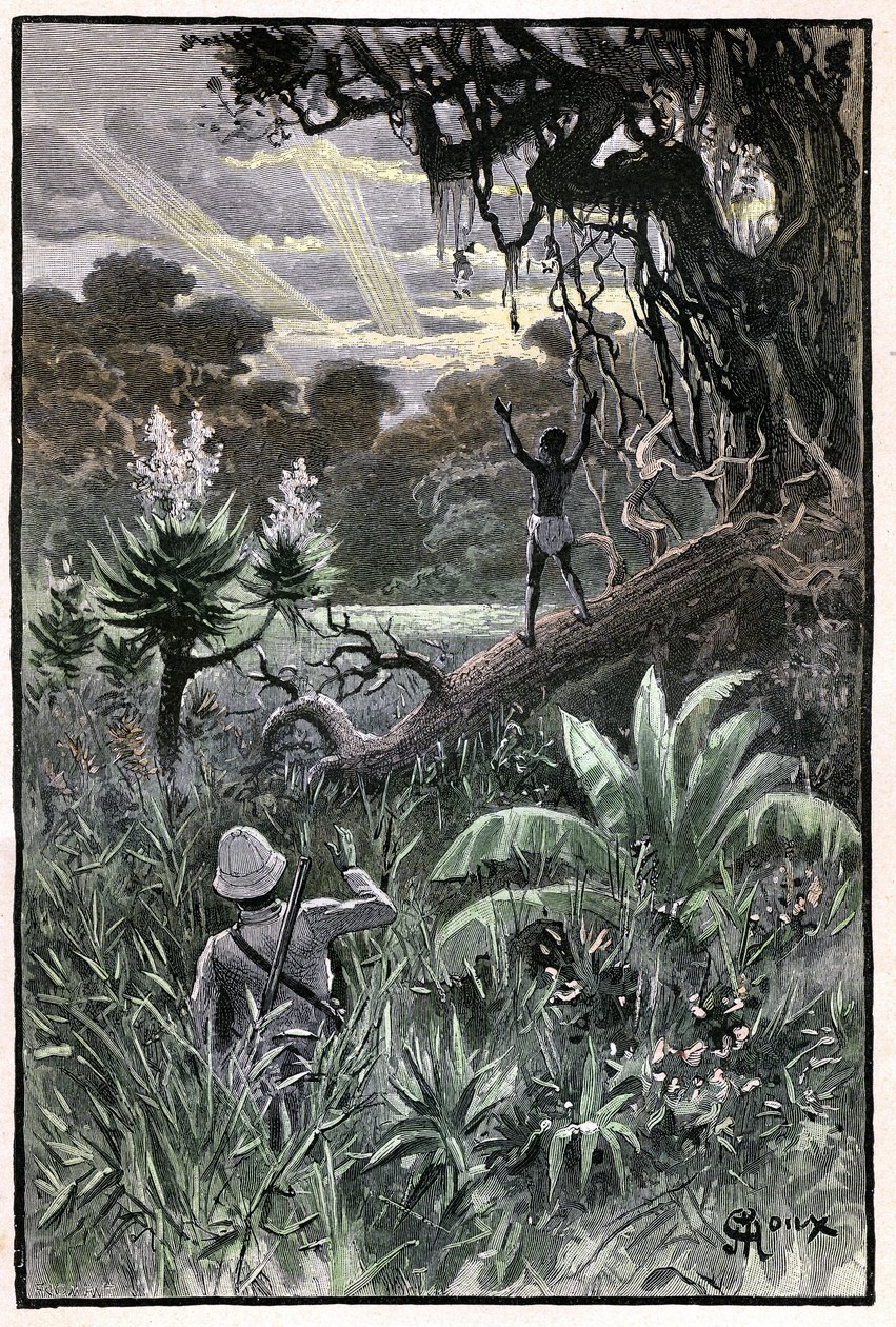 Illustrazione di George Roux per il libro di Jules Verne 