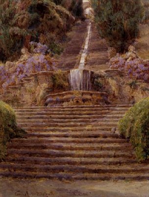 La Cascata, Villa Cicogna da George Samuel Elgood