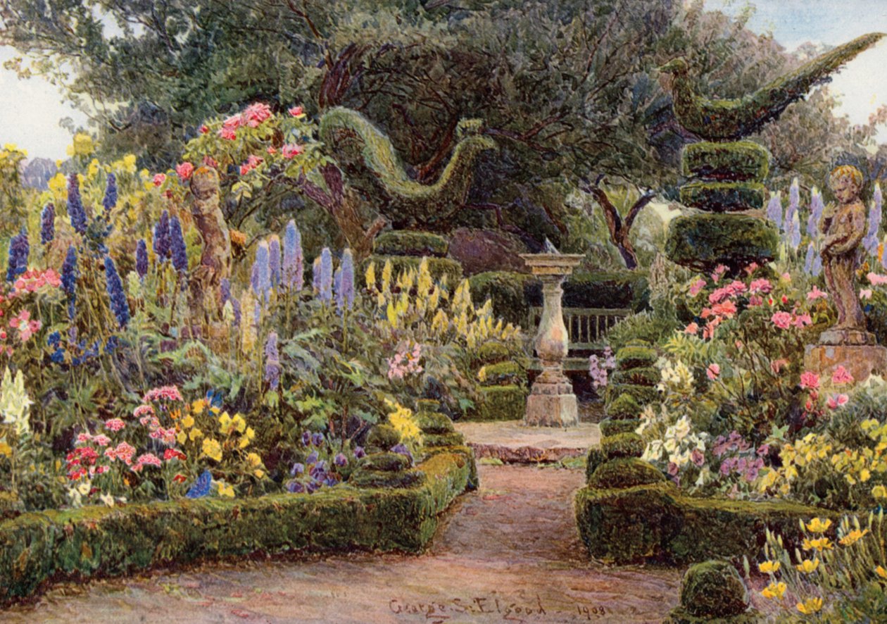 Il quadrante di Raunscliffe, Leicestershire (litografia a colori) da George Samuel Elgood