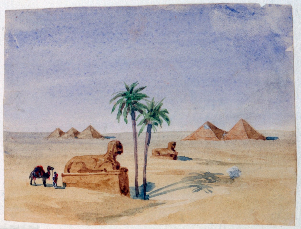 Sfinge e Piramidi, Giza II, 1820-1876 da George Sand