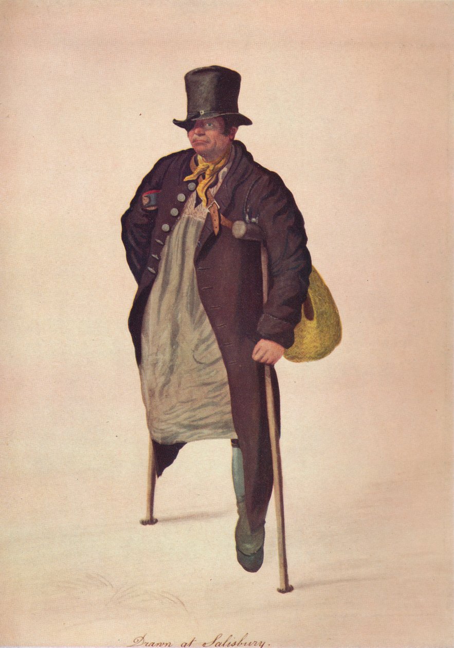 Disegnato a Salisbury, c1800 da George Scharf