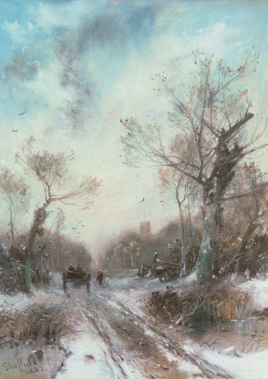 Paesaggio invernale da George Sheffield