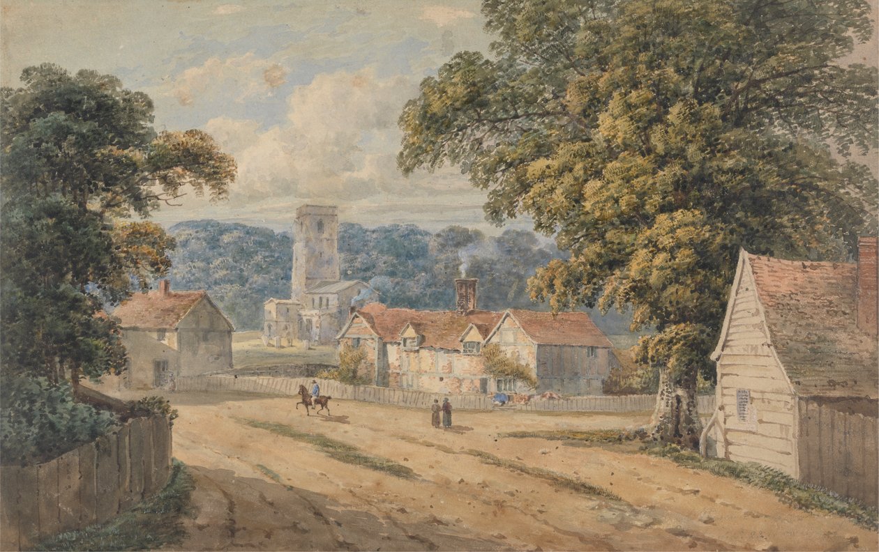 Il Villaggio di Aldbury, Hertfordshire da George Shepheard