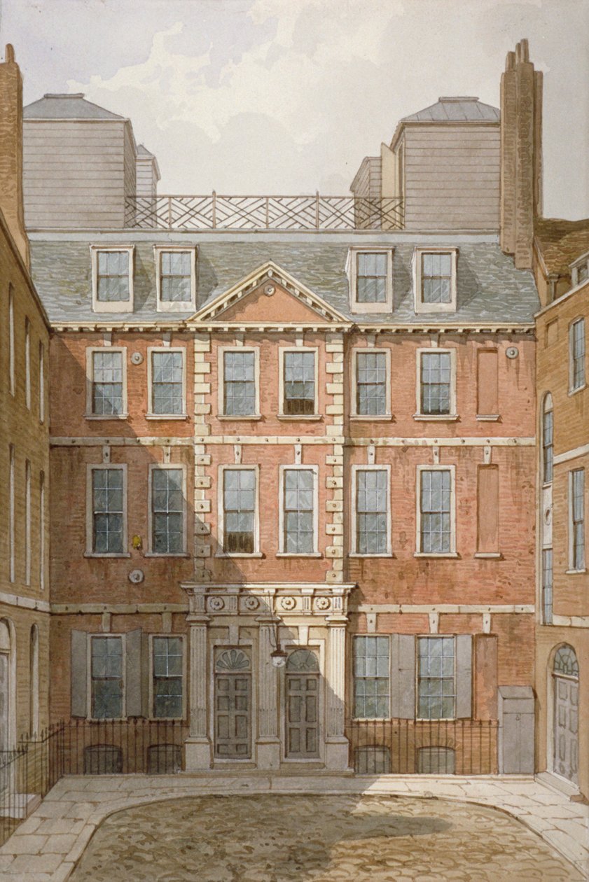Beaufort Buildings, Strand, Westminster, Londra, ca. 1810 da George Shepherd