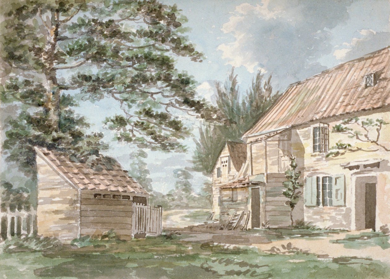 Mulino a ruota vicino a Greenford, Middlesex, 1797 da George Shepherd