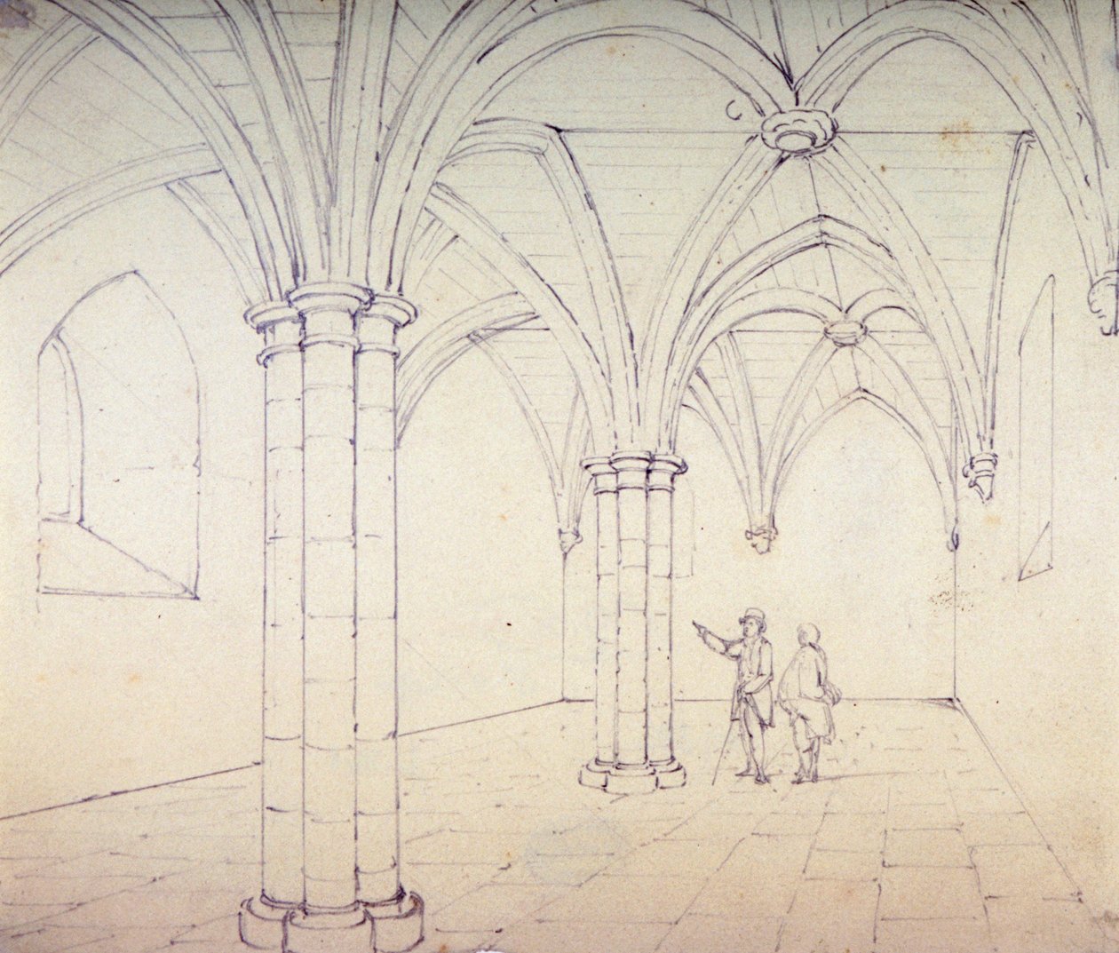 Cripta di San Michele, Aldgate, Londra, c. 1820 da George Shepherd