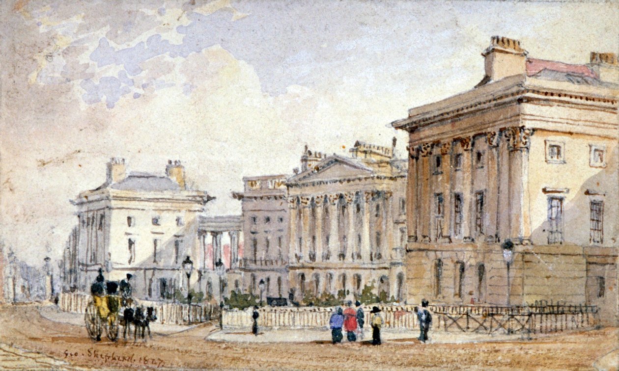Veduta di Clarence Terrace nel Regent