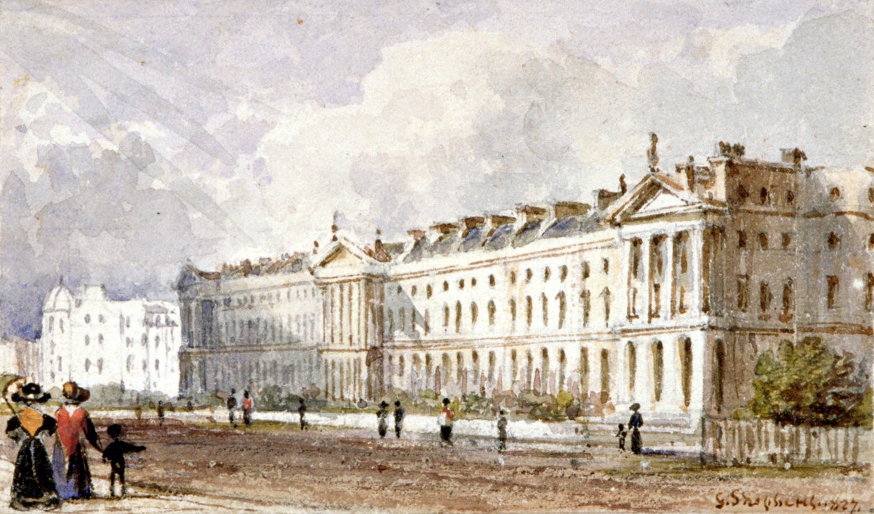 Vista di Hanover Terrace nel Regent