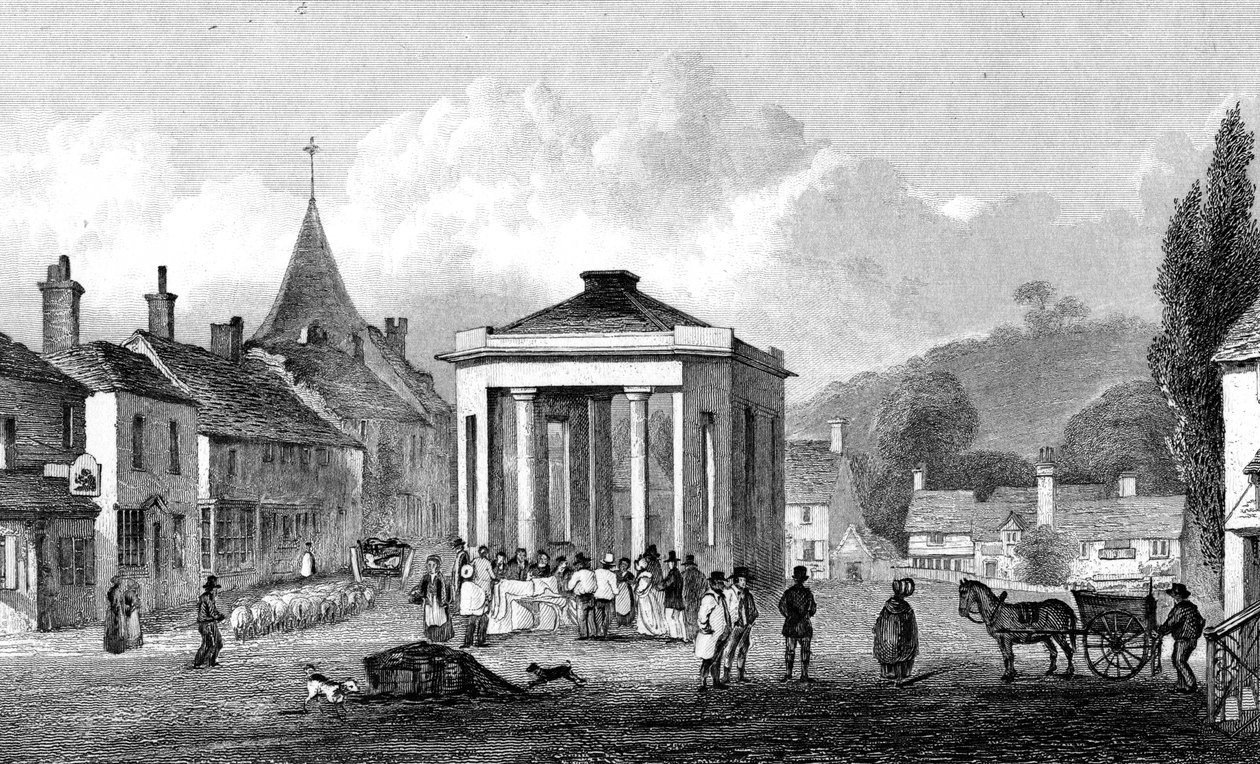 Westerham, Kent, inciso da H. Adlard, 1832 da George Shepherd