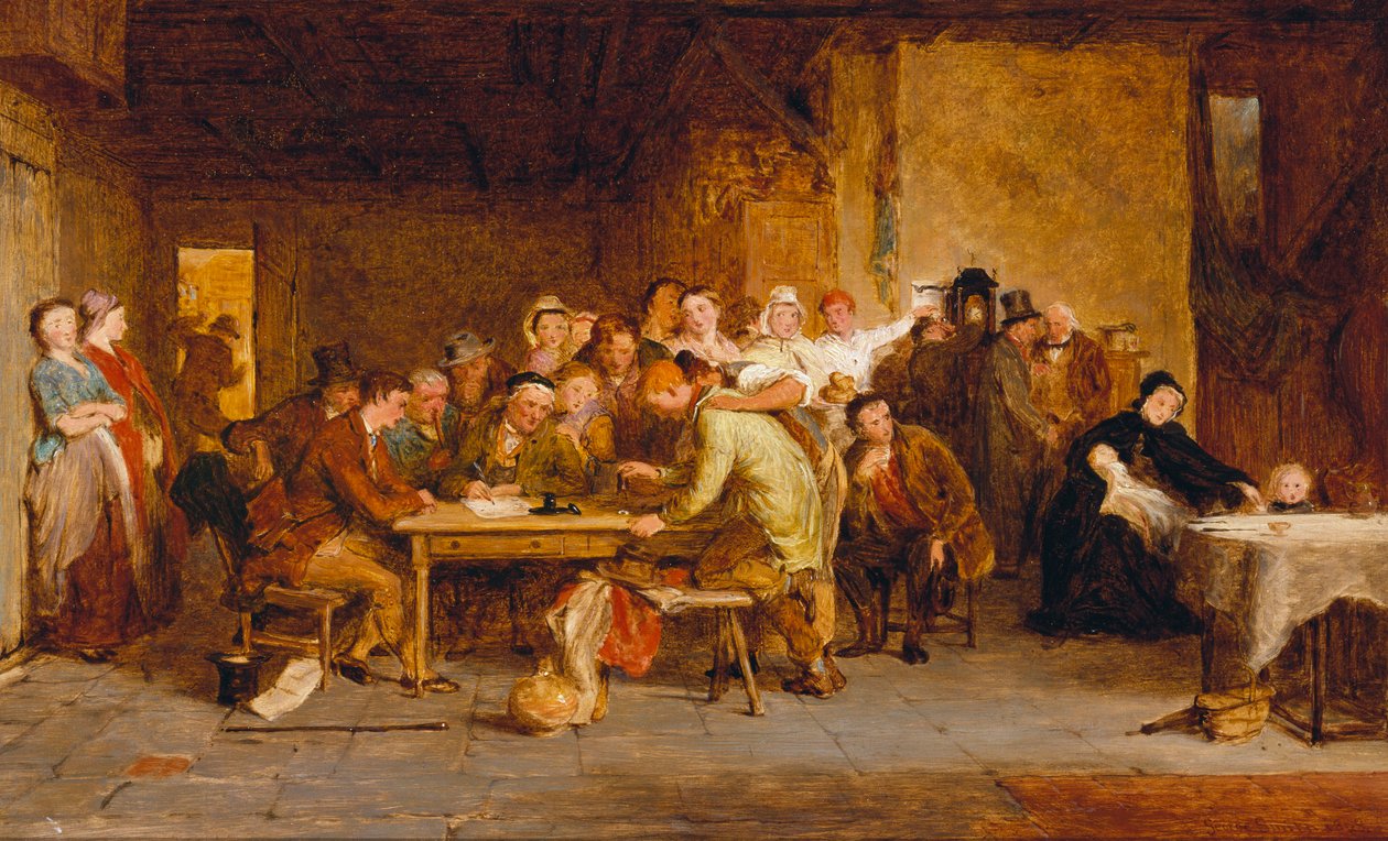 Schizzo per "La Lotteria", 1868 da George Smith