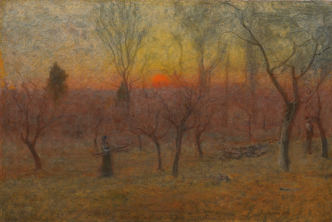 Raccolta di legna, Montclair, New Jersey, 1889 da George Snr. Inness