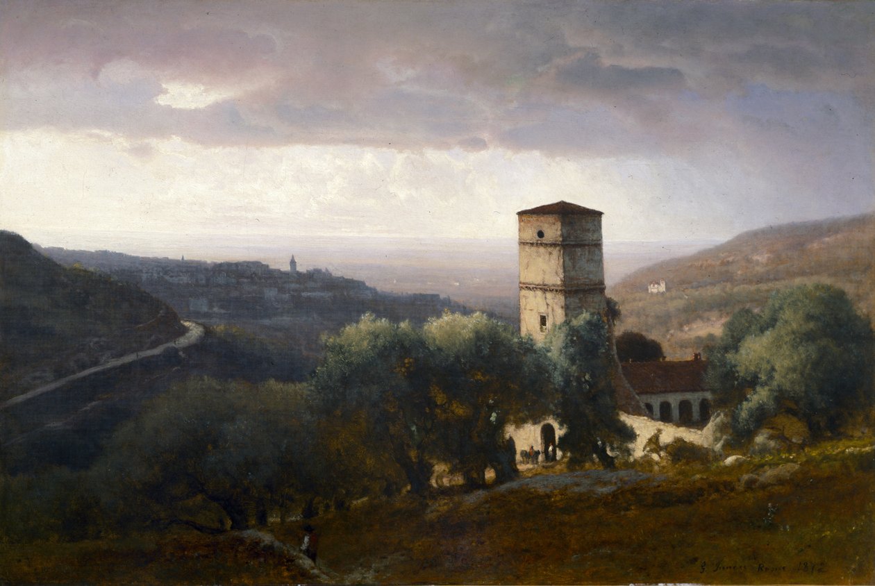 Veduta di Roma da Tivoli da George Snr. Inness