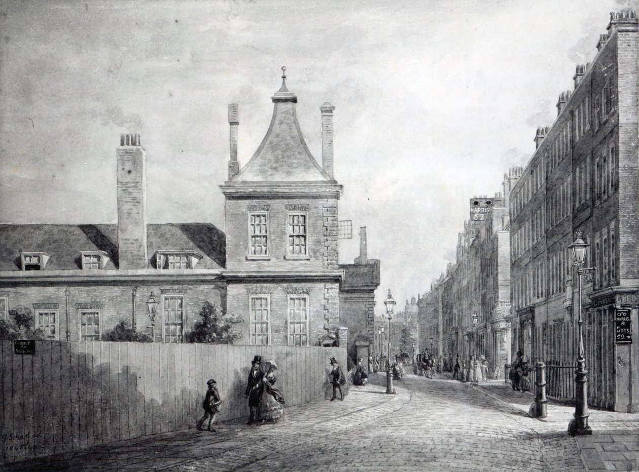 Montague House, Bloomsbury, Londra 1845-49 da George Snr Scharf