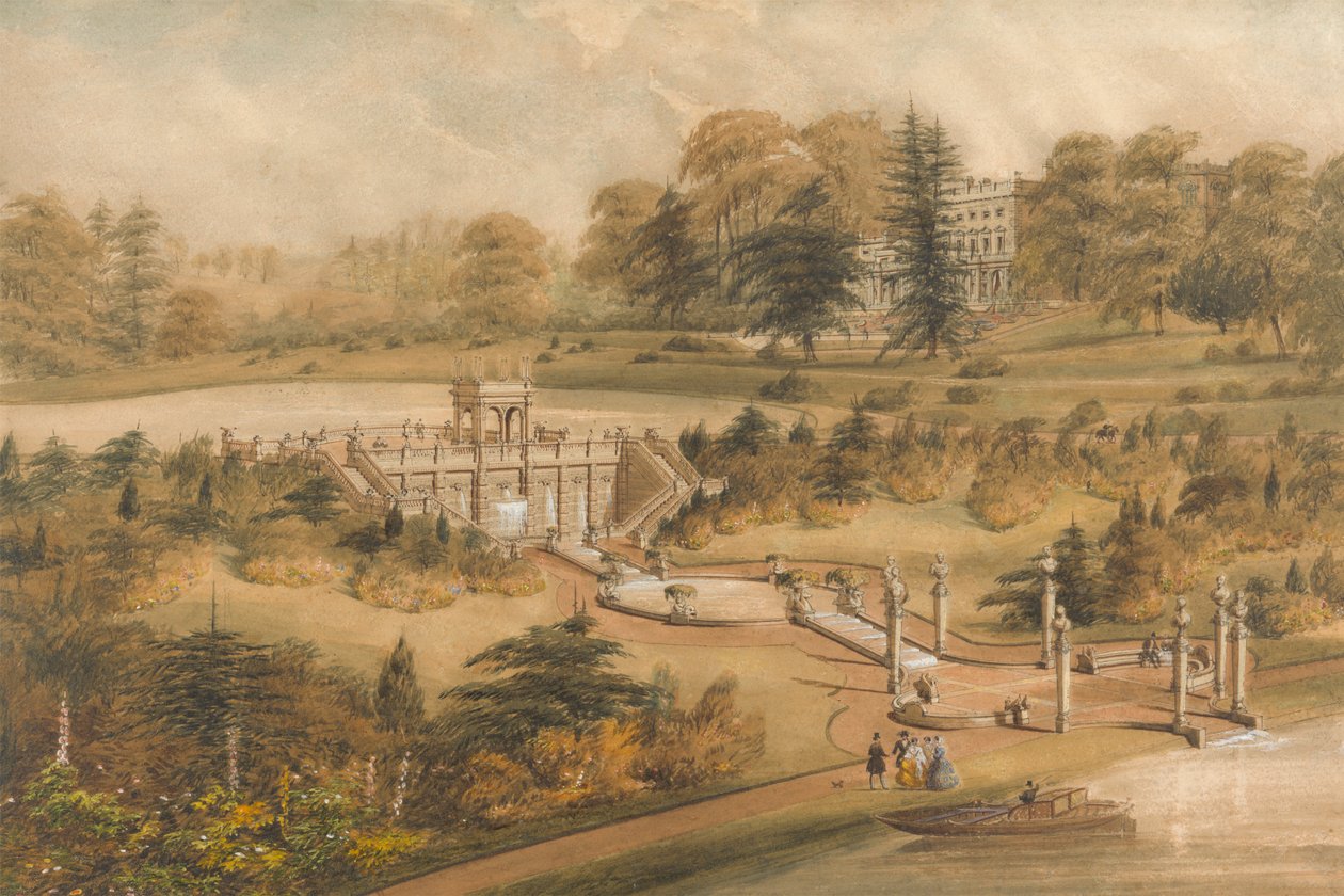 Progetto per Cowley Manor, Gloucestershire da George Somers Clarke