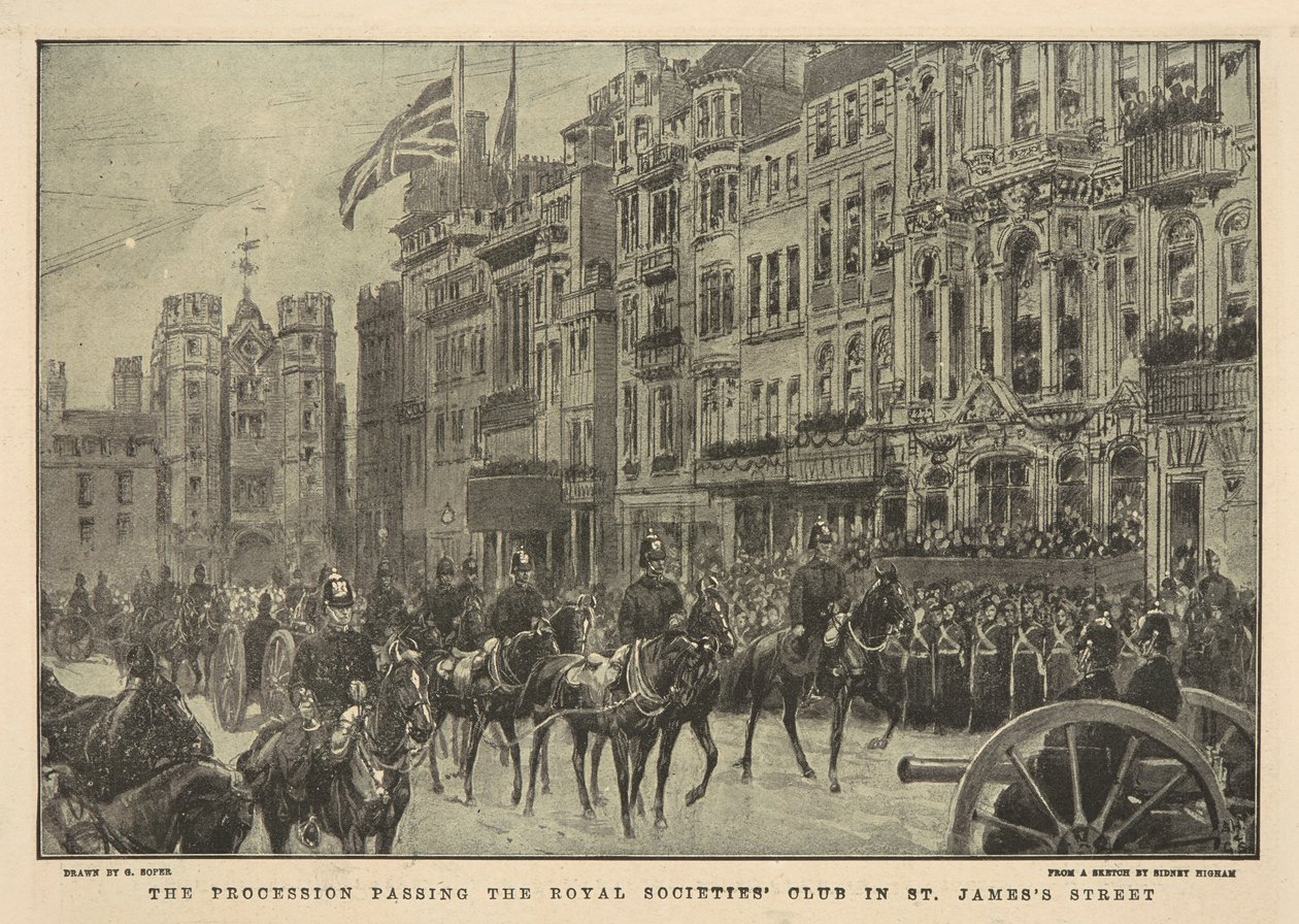 Il funerale della regina Vittoria da George Soper