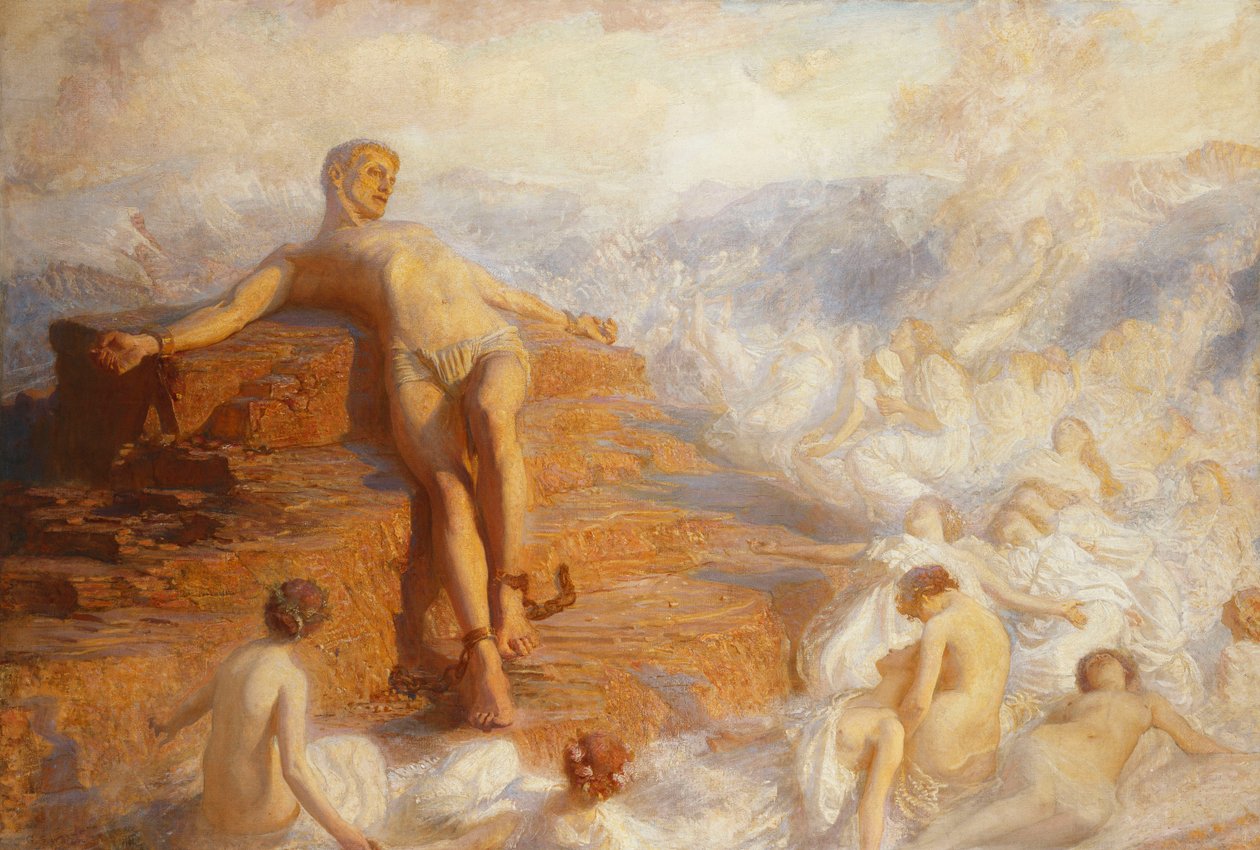 Prometeo consolato dagli spiriti della Terra 