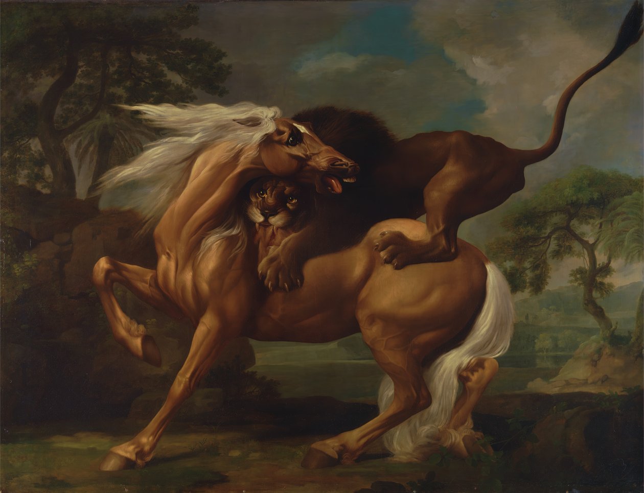 Un leone attacca un cavallo, 1762 da George Stubbs