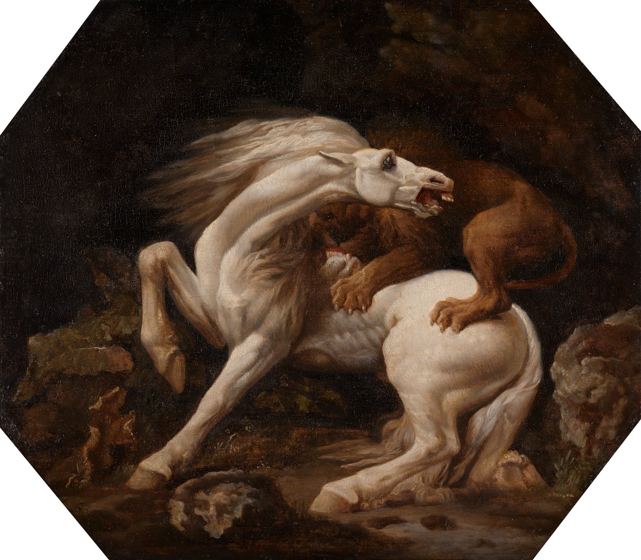 Cavallo attaccato da un leone Episodio C da George Stubbs