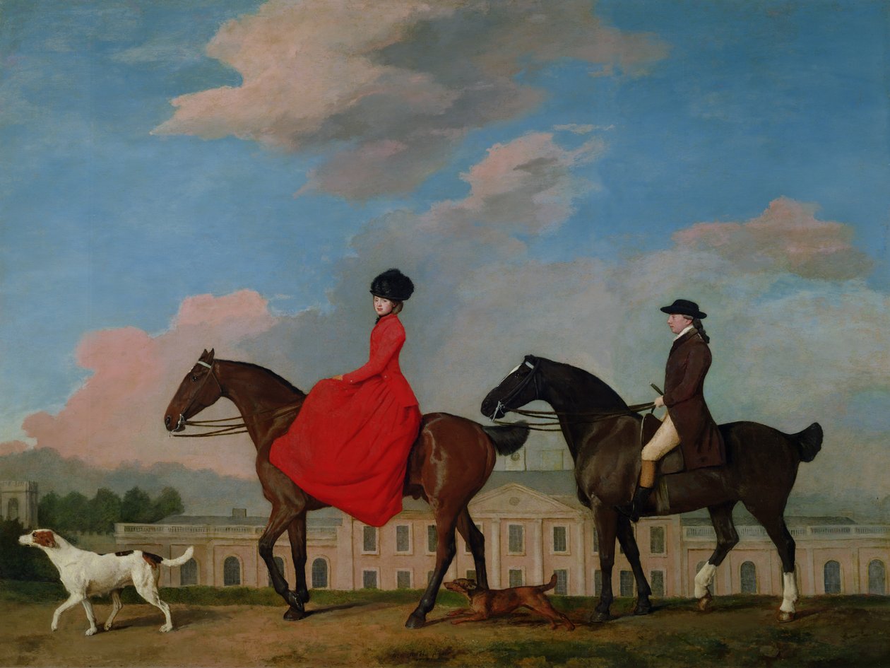 John e Sophia Musters a cavallo a Colwick Hall, 1777 da George Stubbs