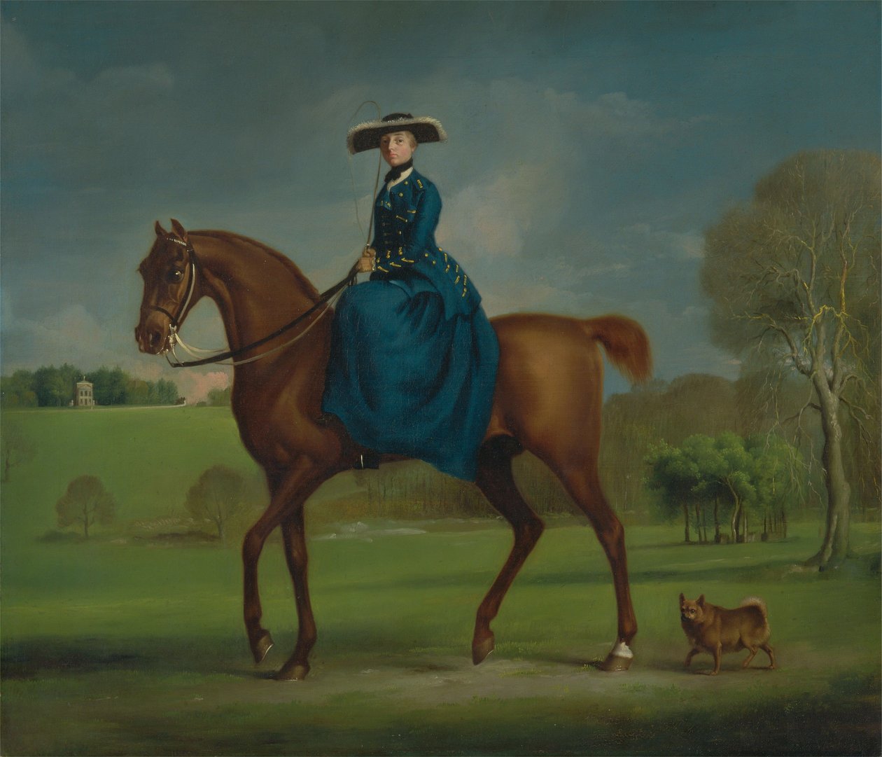 La contessa di Coningsby in costume da caccia di Charlton da George Stubbs