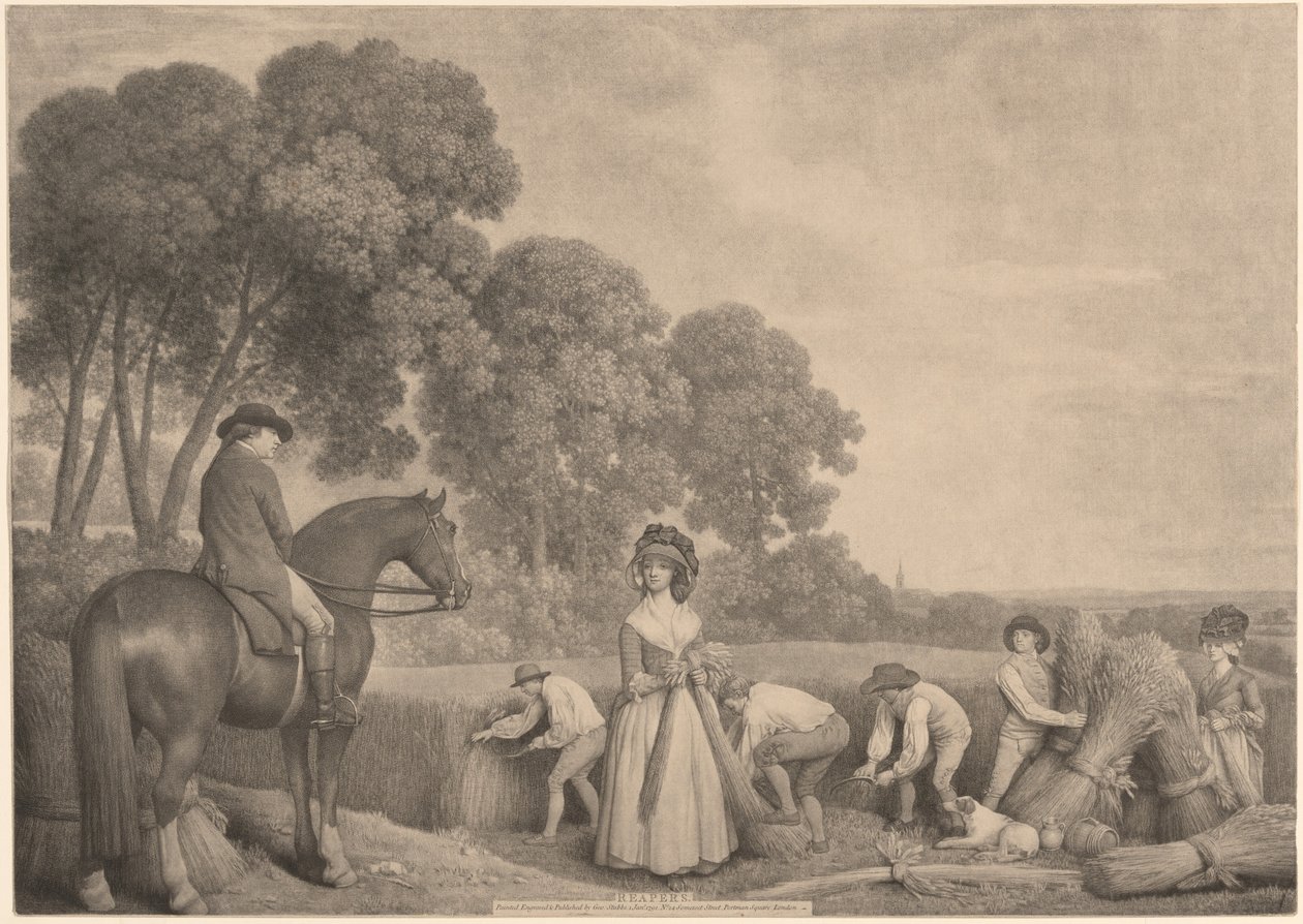 Mietitori da George Stubbs