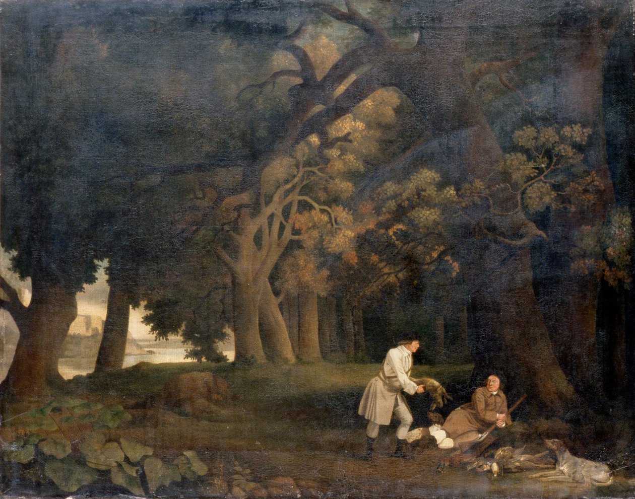 Scena di caccia nella foresta da George Stubbs
