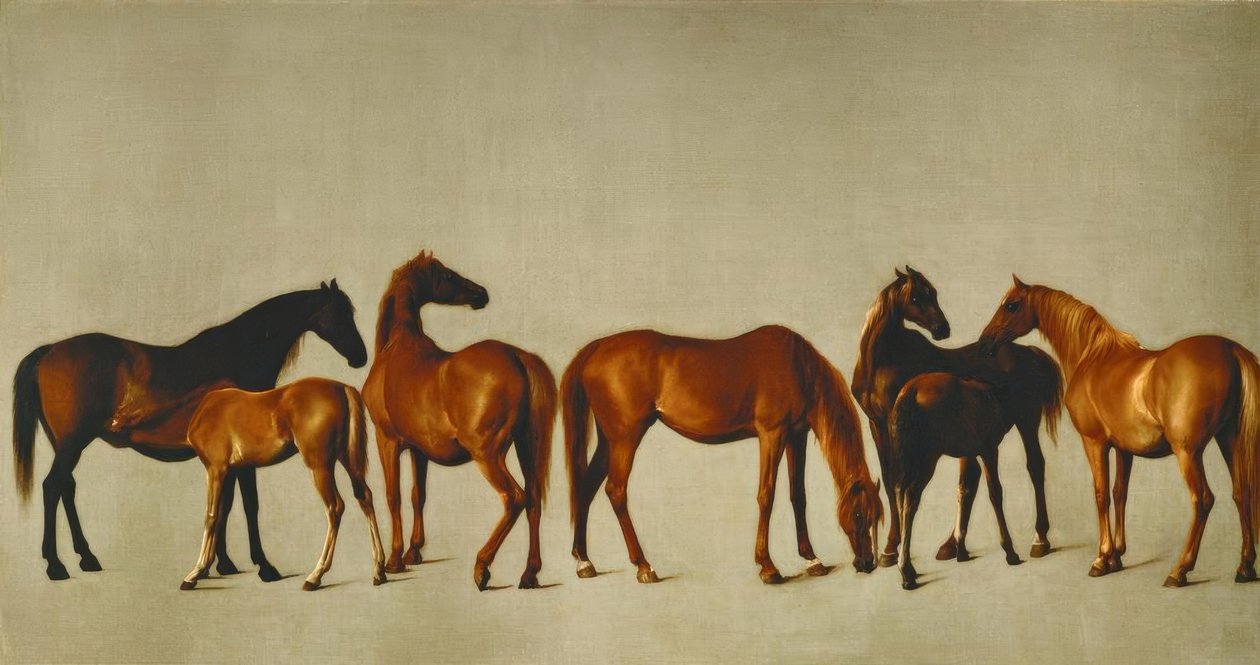 Giumente con puledri da George Stubbs