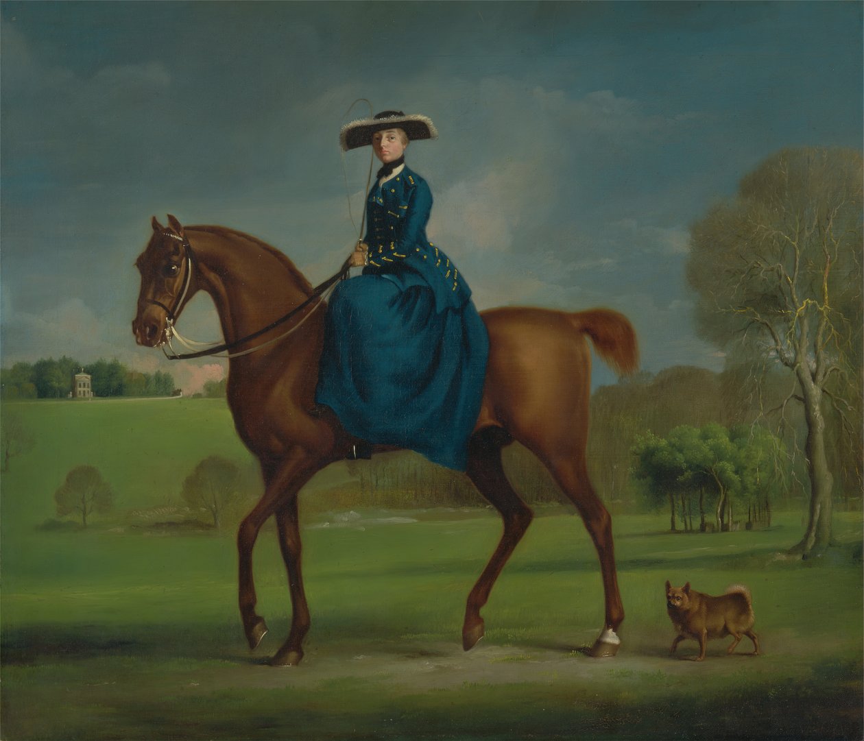 La contessa di Coningsby nel costume della caccia di Charlton da George Stubbs
