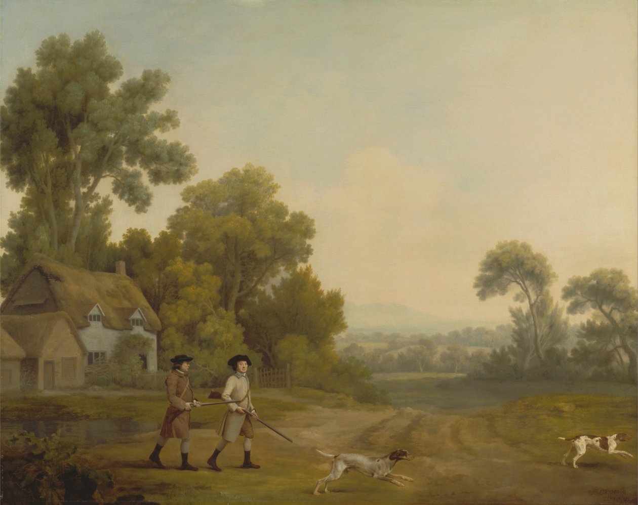 Due gentiluomini al tiro a segno da George Stubbs