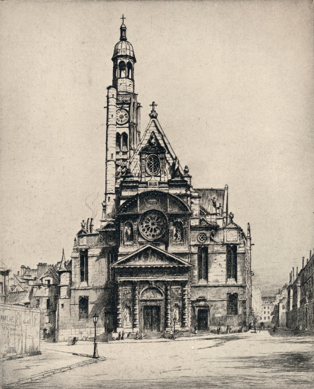 Chiesa di Saint-Étienne-du-Mont, 1915 da George T Plowman