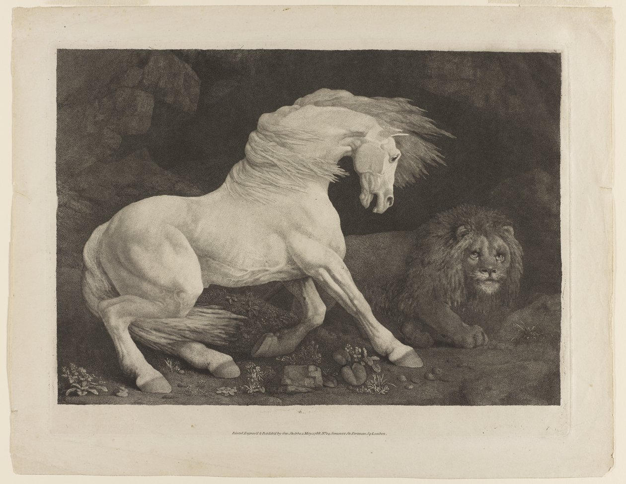 Un cavallo spaventato da un leone, dopo George Stubbs da George Townley Stubbs
