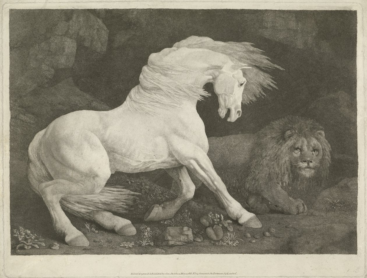 Il cavallo e il leone, 1770 da George Townley Stubbs